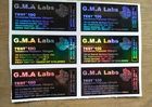 Le label noir DECA de bouteille de médecine de laboratoires de GMA EXAMINENT le laser Vial Stickers d'E 300