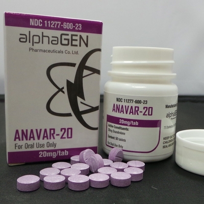 Étiquettes et boîtes orales d'Ananvar 20mg d'Alphagen Pharma pour l'emballage de fiole