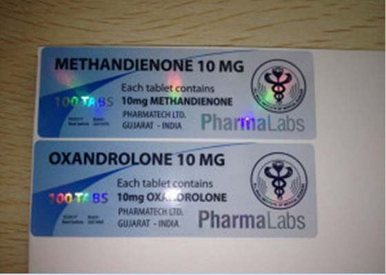 Impression adhésive du matériel CMYK de laser d'autocollants d'étiquette de médicament de pharmacie