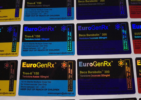 Autocollants d'étiquette de médicament de l'euro Gen Rx Deisgn, la pharmacie adhésive forte marque des autocollants