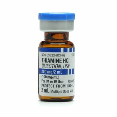Labels en verre de fiole de thiamine faite sur commande de la taille 2ml avec les chapeaux bleus et les bouchons