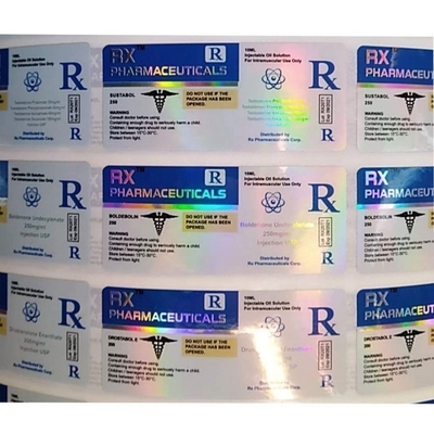 Flacon d'hologramme laser PET 10 ml Étiquettes pour flacons pharmaceutiques