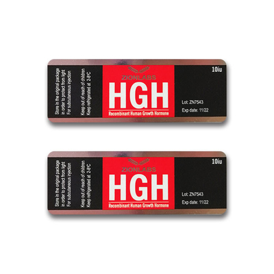 Hologramme 10ml Vial Labels de verre stéroïde d'hormone de HGH