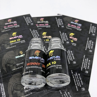 Étiquettes de fiole en verre de papier de l'impression 60*30mm 80gsm noires