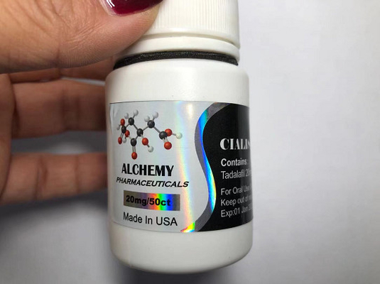 Impression UV 50 mg Étiquettes de médicaments oraux pour flacon