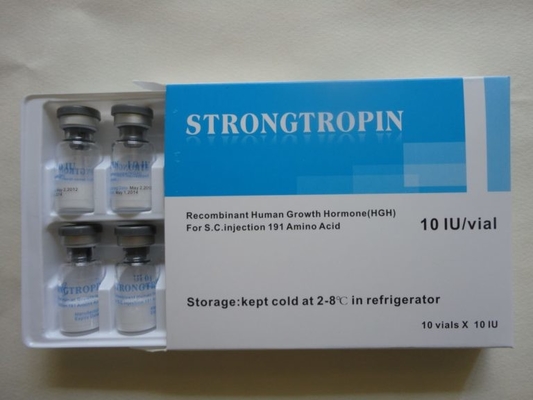 Strongtropin 10iu HGH 2ml Vial Box With Leaflet Printing