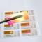 Étiquettes de fiole en verre de pharmacie du logo 10ml embouties par or pour l'huile d'injection