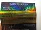 La fiole en verre de couleur d'hologramme d'or marque les labels de bouteille de pharmacie d'Aus Pharma Design