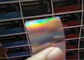 La fiole en verre imperméable brillante d'euro GenRX marque des autocollants d'étiquette de médicament d'hologramme