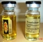 Labels de bouteille de fiole d'ANIMAL FAMILIER de couleur d'or pour le produit d'énanthate de tren