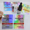 Étiquettes de flacons holographiques anti-contrefaçon découpées à l'emporte-pièce