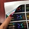 Étiquettes de flacons en verre laser hologramme couleur PMS
