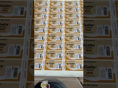 Étiquettes des flacons de 2 ml de peptide