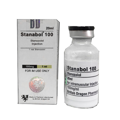 Stanabol 100 pour British Dragon Vial et flacons plastiques oraux Etiquettes et boites