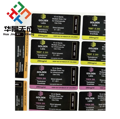Étiquettes de flacons d' injection de stéroïdes Étiquette de stéroïdes Hologramme