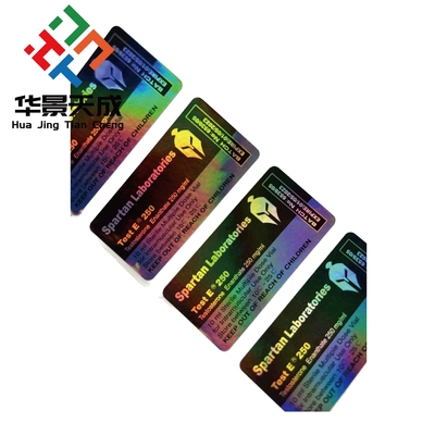Hologramme laser 10 ml Étiquettes de flacons pour injection de testostérone
