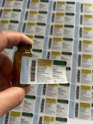 Étiquettes adhésives pour flacons de 10 ml avec la marque personnalisée
