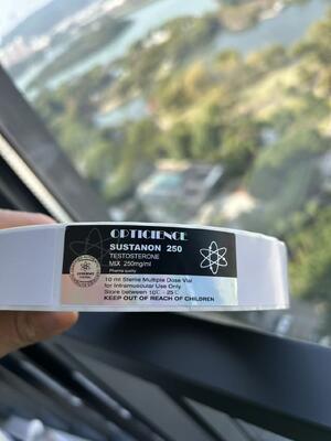 Sus 250 10ml Glass Vial Labels 