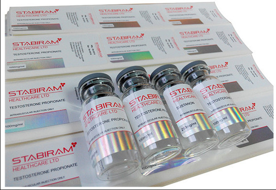 Autocollants d'étiquette de fiole du laser 10ml d'hologramme de laboratoire de Pharma avec la finition brillante