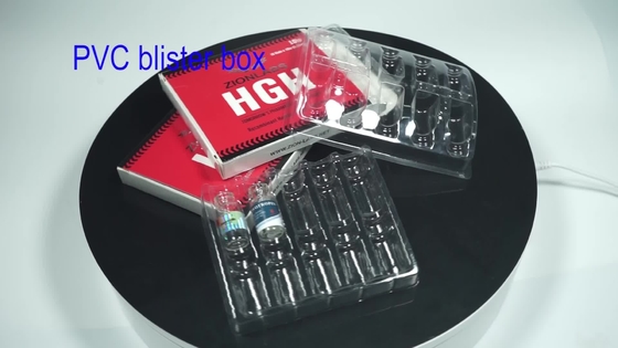 Boîtes en plastique claires d'emballage de boursouflure de finition brillante pour les PCs des fioles X 4 de 10ml