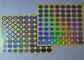 Étiquettes holographiques faites sur commande 3D évidentes de sabotage pour l'emballage de boîte d'étiquette de fiole