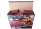 Graver de boîte carrée de papier d'emballage de protéine de lactalbumine/boîte de Pharma et finition en refief de Debossing