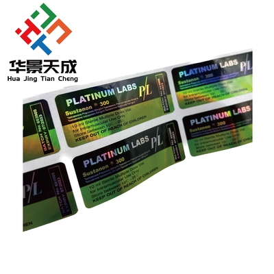 Étiquettes adhésives fortes pour flacons de 10 ml pour peptide culturisme Flacons en verre