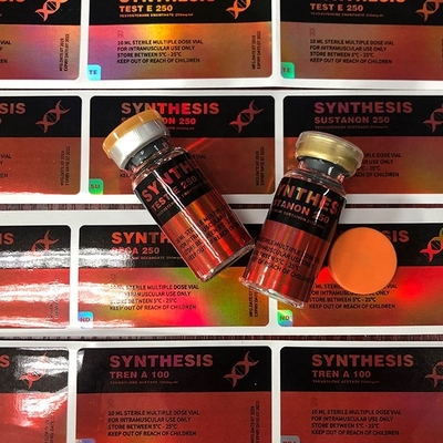 Synthèse Hologramme pharmaceutique 10 ml Étiquettes de flacon Finition brillante Étiquettes auto-adhésives