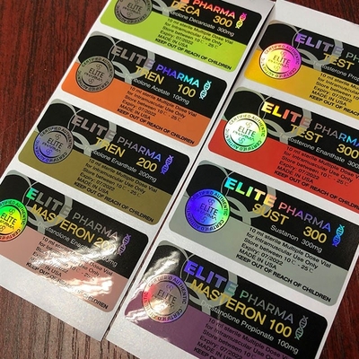 Étiquettes adhésives pour flacons de 10 ml Étiquettes personnalisées Autocollants Emballage pour flacons pour injection