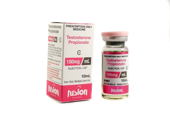 Étiquette holographique du flacon de 10 ml de Fusion Pharma avec différents noms et couleurs du produit