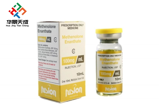 Étiquette holographique du flacon de 10 ml de Fusion Pharma avec différents noms et couleurs du produit