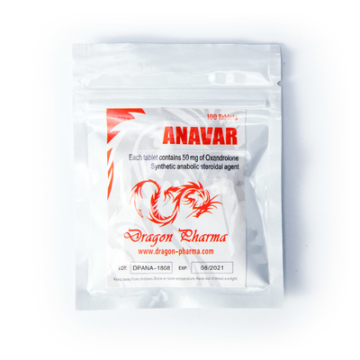 Étiquette personnalisée de flacon privé Anavar Aluminium ZipLock Poche avec Hologramme d'autocollant d'étiquette