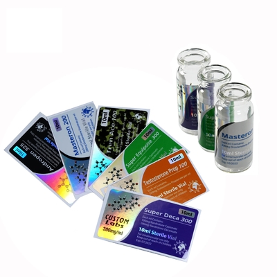Étiquettes adhésives fortes pour flacons de 10 ml Film laser PET pour étiquettes de flacons en verre de pharmacie