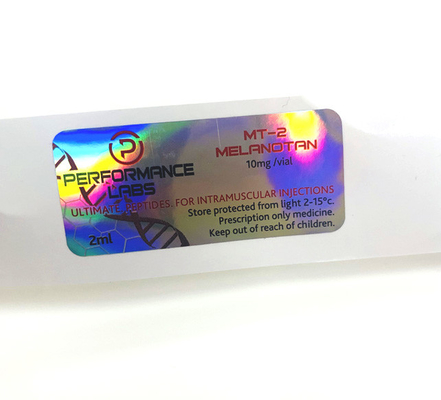 Cyp 250 mg Autocollant à rayures Holographique Étiquette imprimée sur mesure Étiquettes de flacon de 10 ml