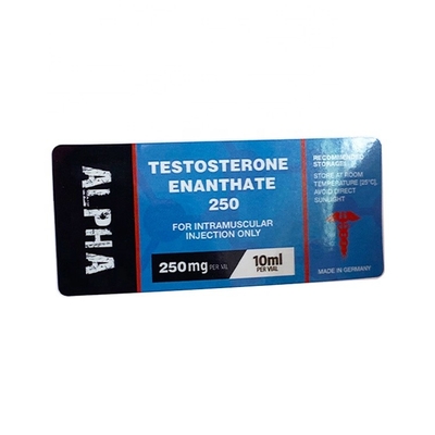 Déca 250 mg Médicaments pour injection pharmaceutique Étiquettes de flacon en verre 25x60 mm Matériau d' hologramme laser
