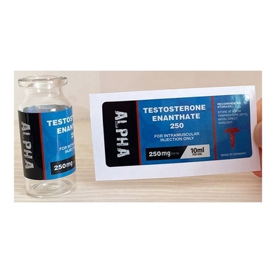 Déca 250 mg Médicaments pour injection pharmaceutique Étiquettes de flacon en verre 25x60 mm Matériau d' hologramme laser