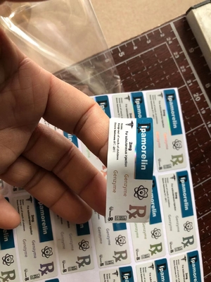 Étiquettes de peptide adhésif bouteille de semaglutide 2 ml Étiquettes de peptide imprimées sur mesure