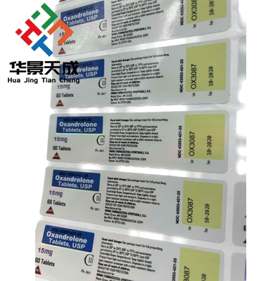 Clomid 50 Capsules Étiquettes du flacon de médicaments Étiquettes de pharmacie Étiquette d'impression avec des pots en plastique Étiquettes imprimées