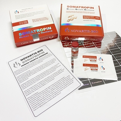 Étiquette adhésive du flacon de peptide de pharmacie 10 UI 2 ml pour HG H Finition brillante