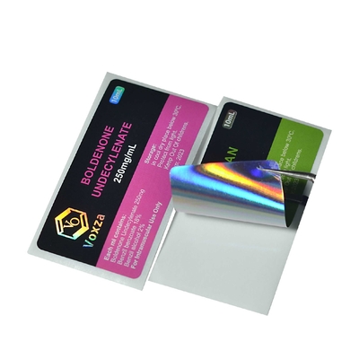 Étiquette pharmaceutique imperméable à l' eau pour flacon de stéroïdes de 3 ml Impression sur rouleau pour les étiquettes des flacons de stéroïdes de 10 ml