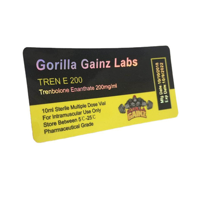 NANO P Étiquettes adhésives fortes pour flacons de vinyle de 10 ml Pour les flacons stériles de 10 ml