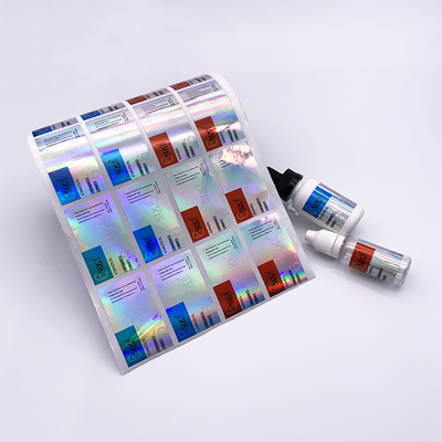 Design gratuit Bodybuilding sur mesure SUS 250 Étiquettes de flacons anabolisants injectables Boîtes UV PVC brillant PP Autocollant adhésif holographique