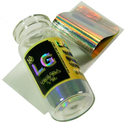Étiquettes d'injection de vinyle adhésif personnalisé en gros Matériau PET Pharma Rx Étiquettes stéroïdes Huile Pilule liquide Médecine industrielle