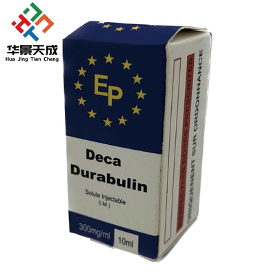Boîtes de flacons de 10 ml personnalisables en papier finition brillante pour l' emballage des flacons de déca-stéroïdes