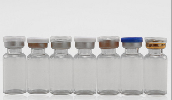 Flacons en verre brun clair de 10 ml avec capuchons et bouchons pour l' huile d' injection de stéroïdes