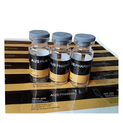 Autocollants d'étiquettes adhésives de forme carrée personnalisés pour les flacons de médicaments de 10 ml