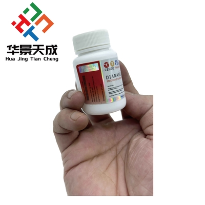 Méthandrostendlone 10 mg 100 comprimés Hologramme étiquettes de flacons de pilules personnalisées