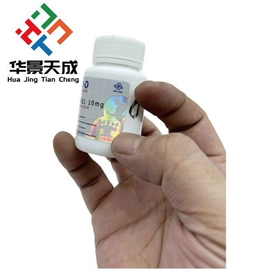 Méthandrostendlone 10 mg 100 comprimés Hologramme étiquettes de flacons de pilules personnalisées