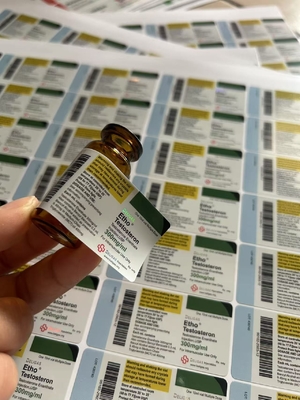 Étiquettes adhésives pour flacons de 10 ml avec la marque personnalisée