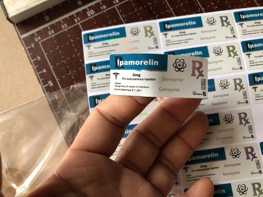 Ipamorlin 2 mg Matériau au laser peptidique 2 ml flacon 3 ml Étiquettes